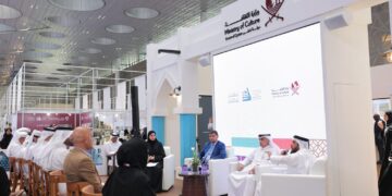 Eröffnung der 34. Ausgabe der Doha International Book Fair mit der Teilnahme von 522 Verlagen aus 43 Ländern